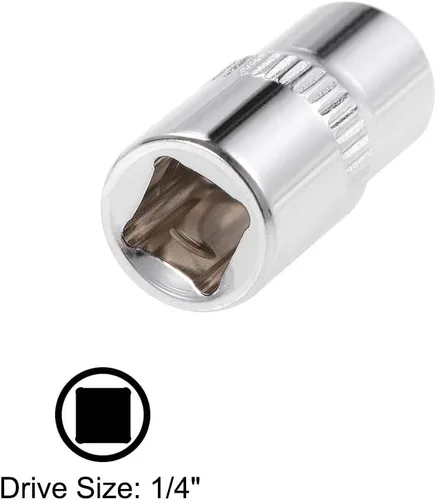 Vista 3 de uxcell Juego de llaves de vaso de 1/4 de pulgada Torx Externo E4 E5 E6 E7 E8 Cr-V Acero 5 Pcs