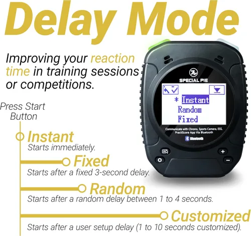 Vista 8 de Indesign Shot Timer with Belt Clip - 2025 Upgraded Shot Timer for Shooting Competition, Bluetooth Connect, Ideal for IPSC, IDPA, USPSA