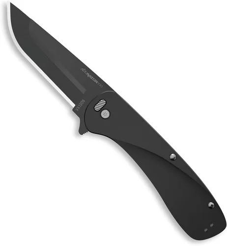 Vista 2 de OUTDOOR EDGE RAZOR VX1 - Cuchillo de bolsillo plegable EDC asistido con hoja reemplazable Hoja de acero inoxidable de 3 pulgadas, mango de Negro