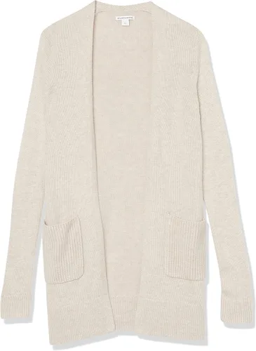 Vista 5 de Tienda Essentials Women's Long-Sleeve Jersey Stitch Open-Front Cardigan