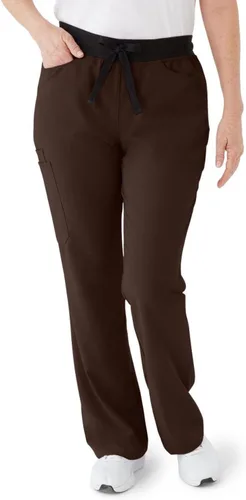 Vista 6 de ave. Women's Coastal Seven Pocket Bootcut Scrub Pant Negro
