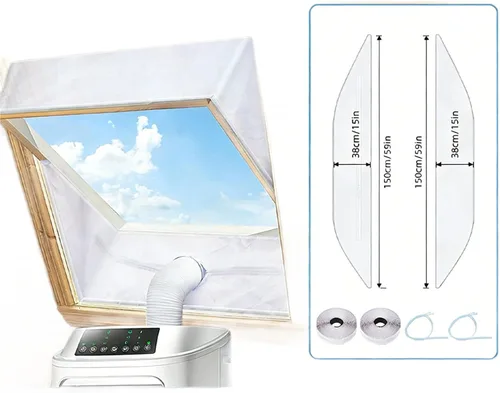 Vista 8 de Portable Air Conditioners Window Seal Set for Incline, 150X38CM