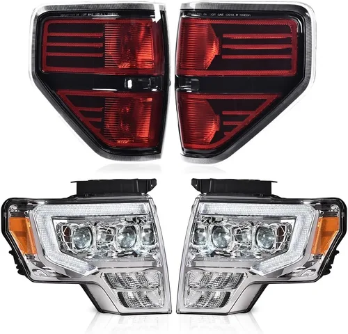 Vista 11 de PIT66 Conjunto de faros y luces traseras para Ford F150 2009-2014