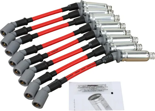 Vista 3 de AIP Electronics Dragon Fire Performance - Kit de encendido de etapa 1, bujías de iridio y cables de bujía de 0.394 pulgadas compatibles con Chevy