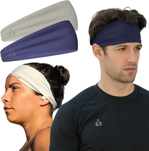 Vista 28 de Bandas de sudor Temple Tape - Diademas de entrenamiento para mujeres y hombres - Bandas de sudor para hombres - Bandas de sudor para deportes