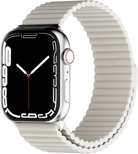 Vista 10 de HeiKe Correa magnética de silicona para Apple Watch Band de 1.929 in 1.811 in 1.772 in 1.732 in 1.654 in 1.614 in 1.575 in 1.496 in para hombres