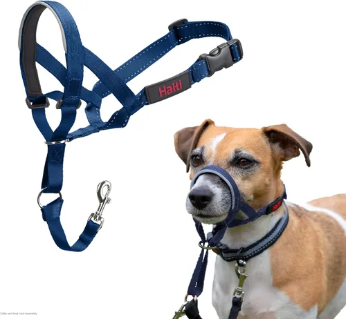 Vista 28 de Collar Halti - Detén a tu perro de tirar de la correa. Ajustable, reflectante y ligero, con banda nasal acolchada. Collar anti-tirón de Negro