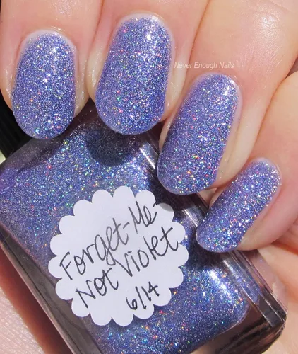 Vista 5 de Violet Shimmerella Nail Polish—Forget-Me-Not Violet