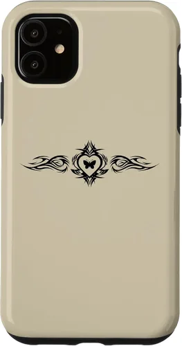 Vista 8 de Butterfly Heart Tattoo Fairycore y2k Grunge Egirl Aesthetic Case for iPhone 17