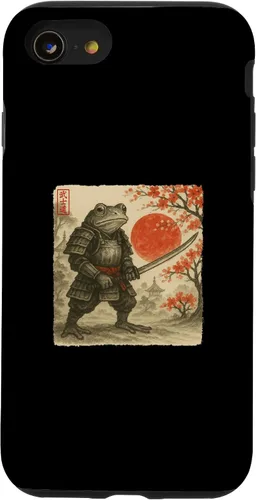 Vista 18 de Frog Samurai Japanese Warrior Costume Sumi-e Art Funny Case for iPhone 16
