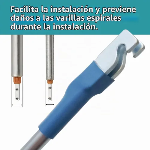 Vista 2 de Herramienta de tensión de ventana para balanceo espiral inclinable H 3787, engancha el equilibrio e inserta en el zapato de ventana adecuado