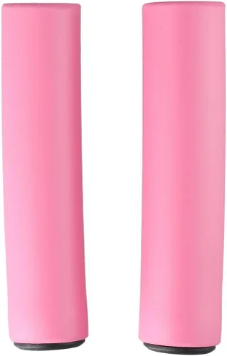 Vista 4 de Urltra-Light - 2 empuñaduras para manillar de bicicleta, color rosa, espuma de silicona suave, para manillar de 0.787-0.827 in, empuñaduras