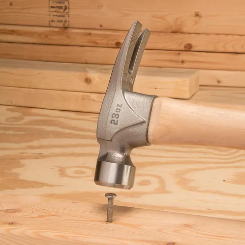 Vista 5 de ESTWING Pro California Hammer - Martillo de garra de 23 onzas con cara lisa y mango de madera de nogal - MRW23LS