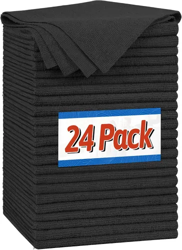 Vista 27 de FIXSMITH Paño de Limpieza de Microfibra - Paquete de 48, Toallas de Limpieza Multifuncionales, Tamaño: 12 x 16 pulgadas, Trapos de Limpieza