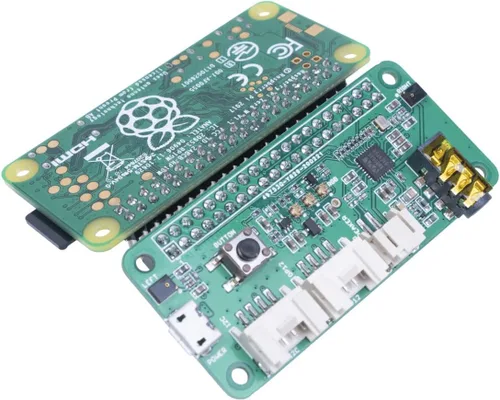 Vista 2 de Seeed Studio reSpeaker Pi HAT de 2 micrófonos para Raspberry Pi - Códec de audio WM8960, 2 micrófonos analógicos, 3 LED APA102 RGB, conector