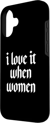 Vista 2 de Love it When Women Subtle Lesbian Funny Minimal Bi Pride Gay Case for iPhone 16