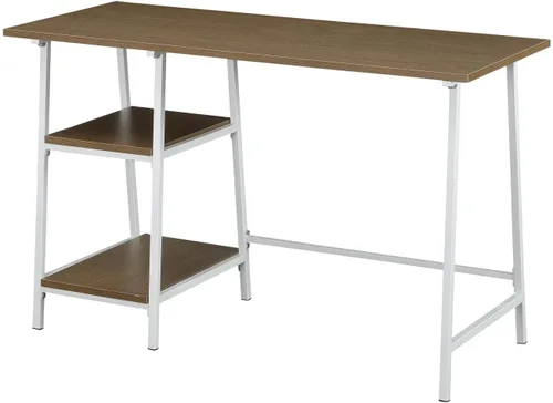 Vista 11 de Convenience Concepts Designs2Go - Escritorio de metal de madera con caballete, color negro