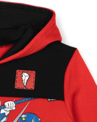 Vista 5 de Power Rangers - Sudadera de forro polar con media cremallera para niños de pequeño a grande