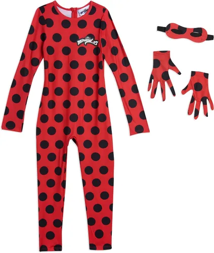 Vista 2 de Miraculous Ladybug - Conjunto de traje de 3 piezas para niñas pequeñas a niños grandes
