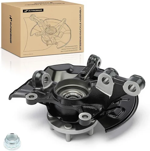 Vista 10 de A-Premium Conjunto de nudillo de dirección y cubo de cojinete de rueda delantero izquierdo compatible con Toyota Corolla 2009-2018, Matrix