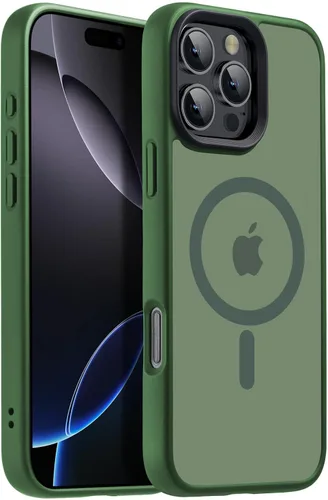 Vista 40 de Funda magnética para iPhone Air con protector de lente de cámara, protección grado militar de 10 pies, compatible con funda MagSafe Slim para iPhone