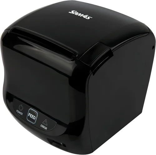 Vista 5 de SAM4s GIANT-100 Impresora térmica compacta de 3 pulgadas USB Serial Ethernet, cubierta contra salpicaduras incluida, color negro