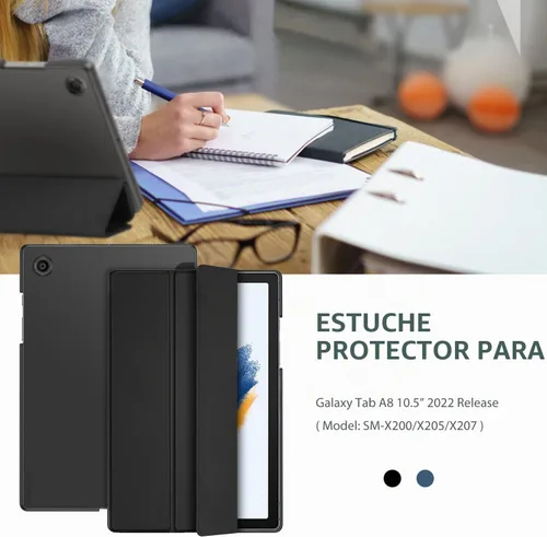 Vista 8 de ProCase Funda Inteligente para Galaxy Tab A8 10.5, Carcasa Trasera Dura Delgada con Soporte Funda Protectora Inteligente para Galaxy Tab A8 10.5