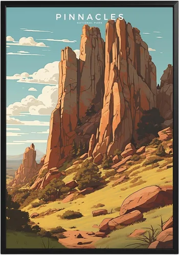 Vista 54 de Póster del Parque Nacional Acadia, arte abstracto de la pared, arte de pared de paisaje natural retro, impresiones artísticas de pared para oficina