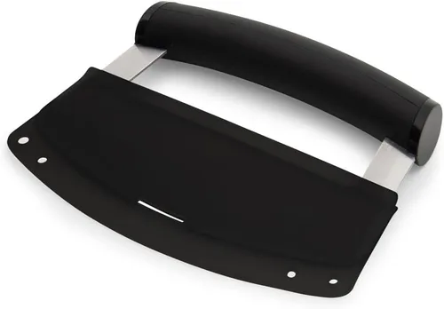 Vista 3 de KitchenAid Cuchillo Mezzaluna con hoja curvada de acero inoxidable con mango ergonómico, 6 pulgadas, color negro