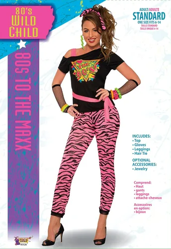 Vista 2 de Forum Novelties 80's Wild Child Women's Costume