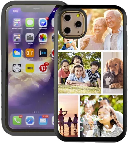 Vista 2 de Guard Dog Funda compatible con iPhone 11 Pro Max, grado militar, protección resistente de dos piezas, personalizada, fotos, seis marcos
