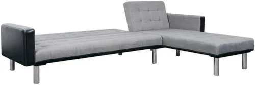 Vista 5 de Tela de sofá cama en forma de L, sofá club, sofá moderno, sofá VIP, sofá de vestíbulo, sofá cómodo, sofá de salón, sofá de balcón, sofá