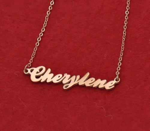 Vista 3 de GR35Z9 Collar personalizado con nombre de mejor amiga para ella
