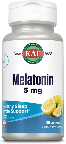 Vista 7 de KAL Pastillas de melatonina de 5 mg de ayuda para dormir, suplemento de melatonina que apoya la calidad del sueño, relajación calmante y un ciclo