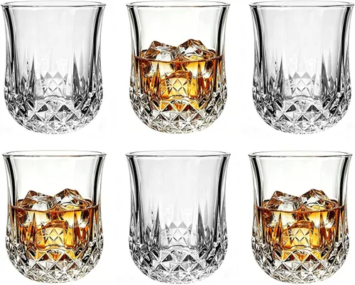 Vista 8 de Juego de 6 mini vasos de chupito de 3 onzas/tequila whisky de sabor lindo transparente