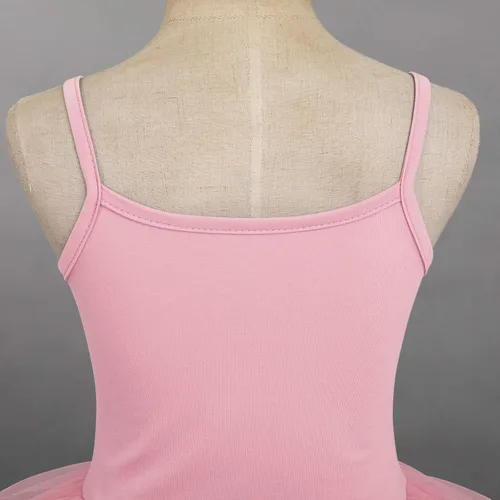 Vista 5 de AFAVOM Vestido de baile de ballet con lentejuelas y flecos para niñas pequeñas vestido de bailarina con purpurina y tutú con falda y leotardo