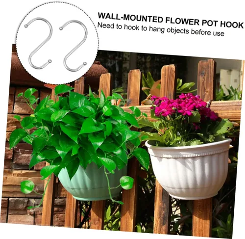 Vista 9 de Maceta de plástico para colgar en la pared de media ronda para jardinera decorativa de pared