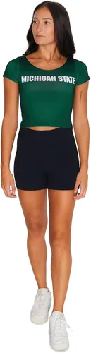 Vista 93 de Lojobands Camiseta corta ajustada para mujer, hecha en Estados Unidos, talla única