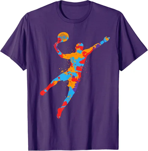 Vista 21 de Playera de Padel Playera Colorida Plataforma Tenis Paddleball Niños Camiseta de Padel
