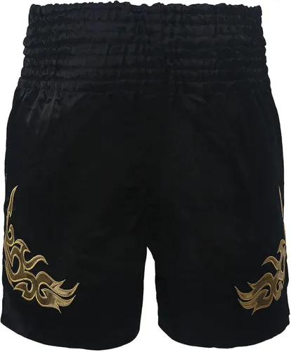 Vista 4 de FLKKY Muay Thai - Pantalones cortos de boxeo para hombres y mujeres, de alta calidad, para entrenamiento de artes marciales, gimnasio, boxeo
