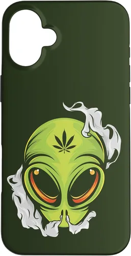 Vista 23 de Alien UFO Cannabis Marijuana Weed Hemp THC Ganja Gift Case for iPhone 17