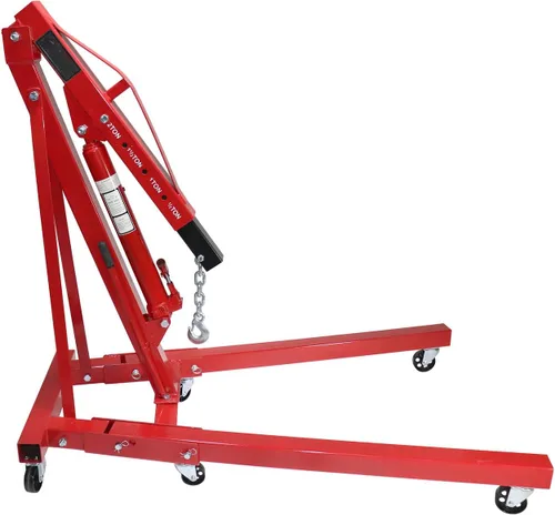 Vista 2 de Dragway Tools 2 Ton Folding Hydraulic Engine Hoist Cherry Picker Shop Crane Hoist Lift