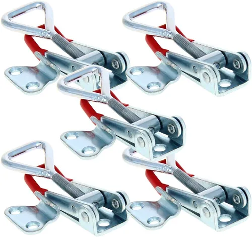 Vista 9 de Utoolmart Abrazadera de palanca ajustable, botón de liberación rápida, abrazadera de palanca de acción de empuje de tracción de 99 libras