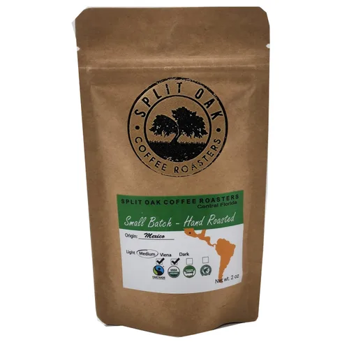 Vista 6 de Paquete de 5 muestras de café Las Américas. Grano entero gourmet orgánico tostado medio con los mejores granos de México, Guatemala, Perú, Colombia