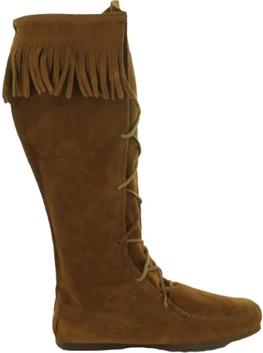 Vista 4 de Minnetonka Botas altas hasta la rodilla con cordones frontales para hombre