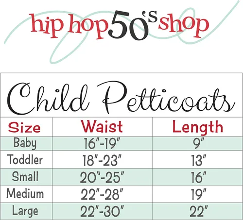 Vista 5 de Hip Hop 50's Shop Enagua Crinoline Underskirt Slip para niñas