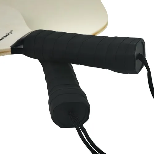 Vista 3 de Aoneky Juego de paletas de pickleball de madera para interiores o exteriores