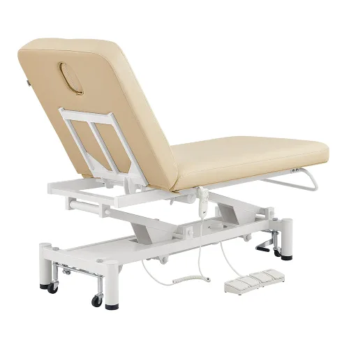 Vista 7 de Dir Spa Completo Eléctrico Facial Belleza Cama Spa Masaje Mesa Multiuso Doctor's Office Cama con 2 Motores MAR Egeo Beige