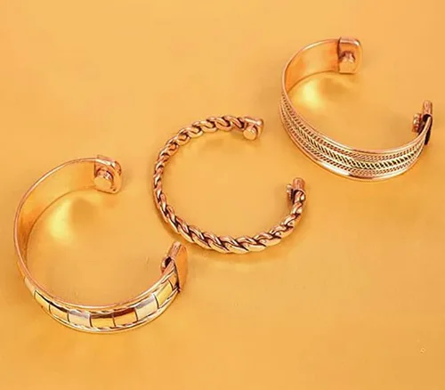 Vista 3 de RIANGI Pulsera de cobre curativo para hombres y mujeres, pulseras de cobre para hombres para artritis y articulaciones, pulsera vikinga