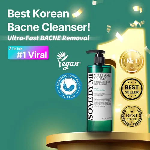 Vista 2 de SOME BY MI AHA BHA PHA 30 Days Miracle Acne Clear Body Cleanser & Beta-Pantenol Crema Corporal Reparadora